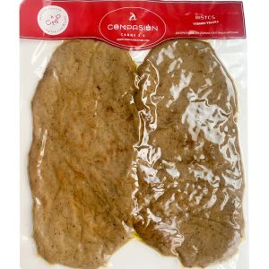 REFRIG  BISTEC (SEITAN, CHAMPIÑON Y COLIFLOR) 2 X 120 GRS COMPASIÓN