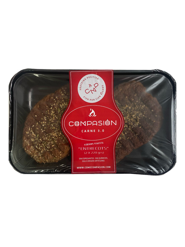 CONGELADO ENTRECOT VEGETAL 2 X 220 GRS COMPASIÓN