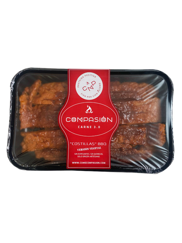 CONGELADO COSTILLAS LACADAS A LA BARBACOA 350 GRS COMPASIÓN