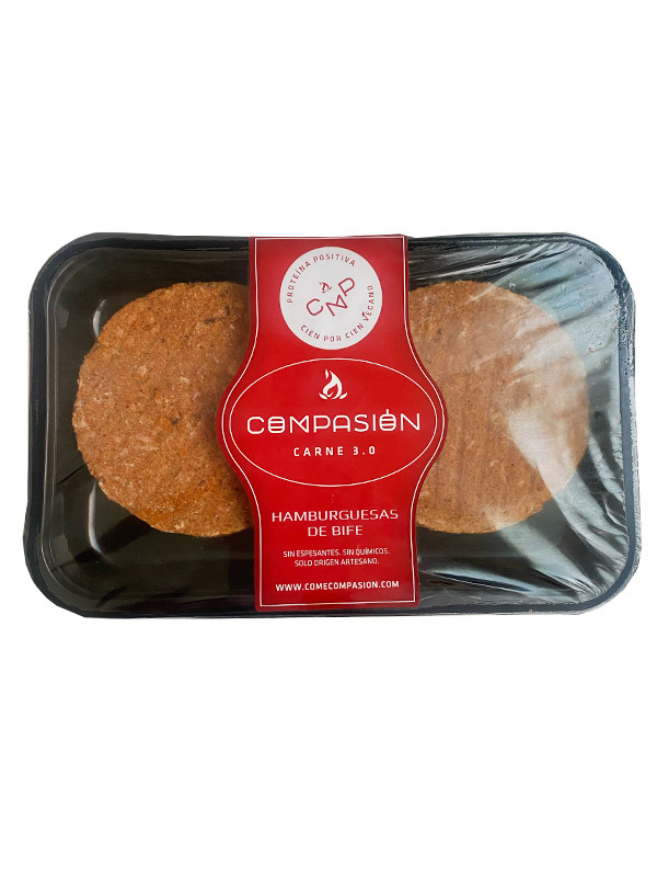 CONGELADO HAMBURGUESA (BIFE, LEGUMBRES) 2 X 120 GRS COMPASIÓN