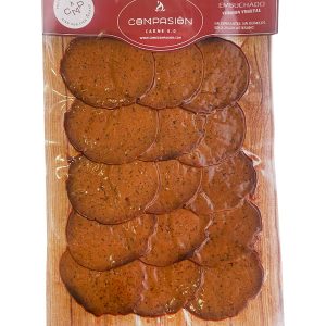 REFRIG  LOMO NO EMBUCHADO (SEITAN, AJO, CEBOLLA, PIMENTON) 130 GRS COMPASIÓN