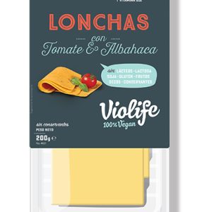 REFRIG QUESO VIOLIFE TOMATE ALBAHACA LONCHAS 200 GR.