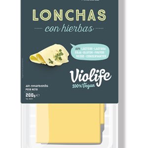REFRIG QUESO VIOLIFE CON HIERBAS LONCHAS 200 GR.