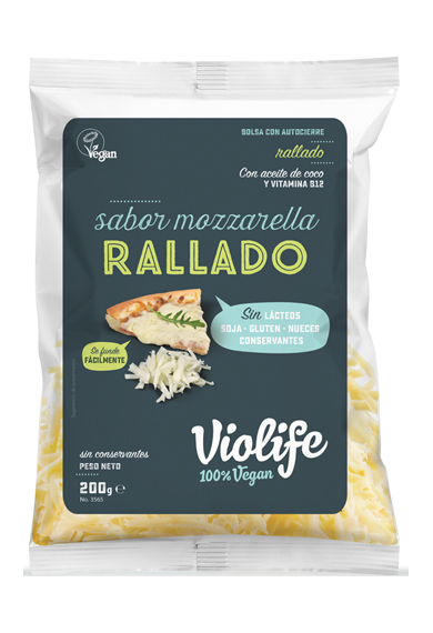 REFRIG QUESO VIOLIFE RALLADO MOZZARELLA 200 GR.