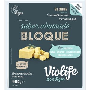 REFRIG QUESO VIOLIFE AHUMADO BLOQUE 400 GR.