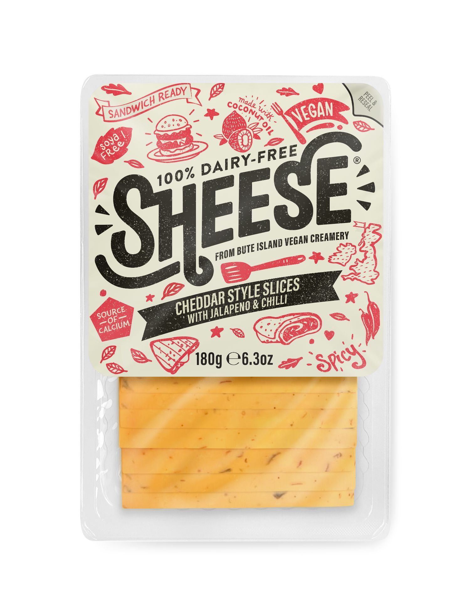 REFRIG QUESO ESTILO CHEDDAR JALAPEÑO Y CHILI LONCHAS 180G