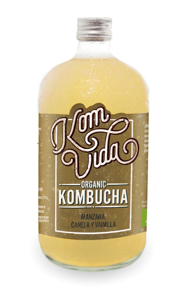 REFRIG KOMVIDA KOMBUCHA MANZANA CANELA VAINILLA 750 ML