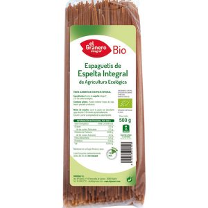 ESPAGUETIS DE TRIGO ESPELTA INTEGRAL BIO 500 g