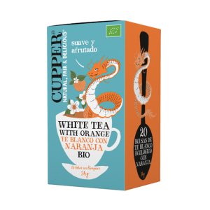 INFUSION TE BLANCO CON NARANJA BIO 20 BOLSAS