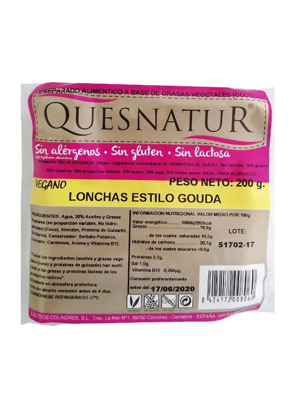 REFRIG QUESO LONCHAS EST GOUDA 200GR