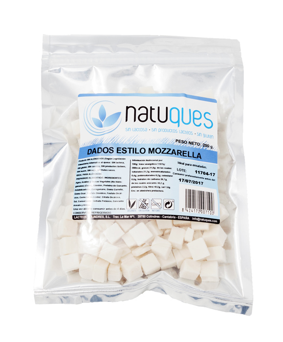 REFRIG DADOS QUESO ESTILO MOZZARELLA 200 GR