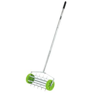 Draper Tools Arejador rolo p/ relvado tambor c/ espigões 450 mm verde - 667037