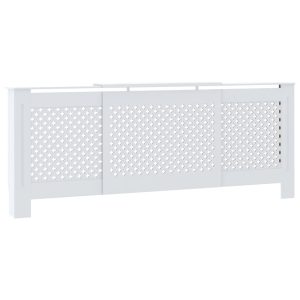Cobertura de radiador MDF 205 cm branco - 666001