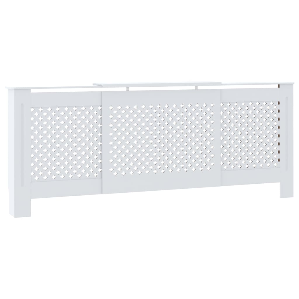 Cobertura de radiador MDF 205 cm branco - 666001
