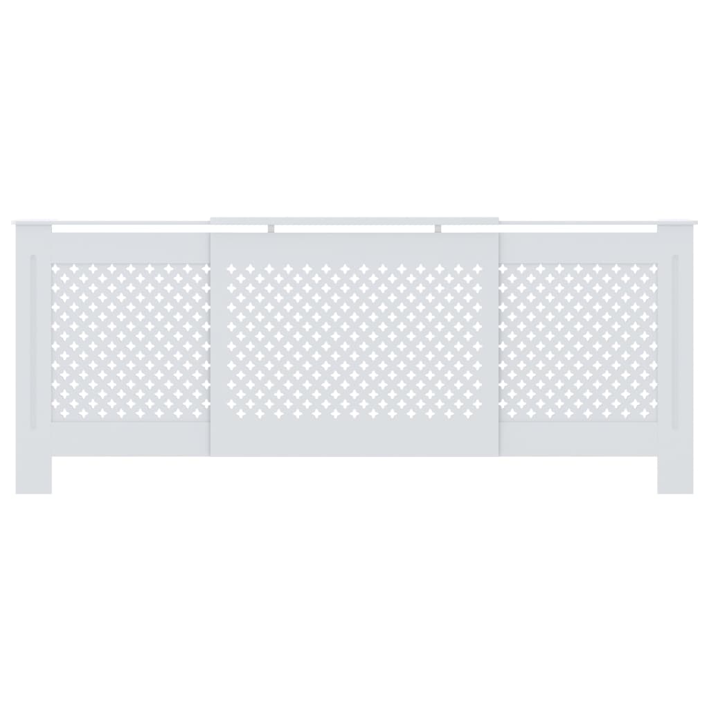 Cobertura de radiador MDF 205 cm branco - 666001 - Image 2