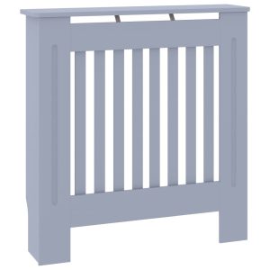 Cobertura de radiador MDF 78 cm cinzento - 666007