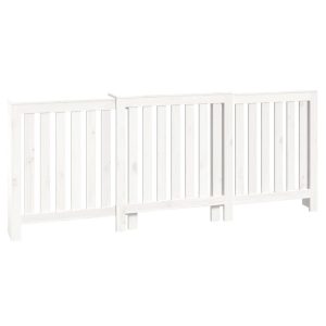 Cobertura de radiador 210x21x85 cm pinho maciço branca - 666033