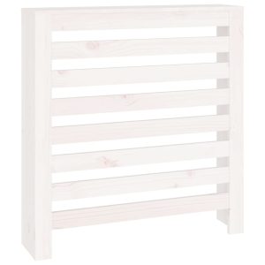 Cobertura de radiador 79,5x19x84 cm pinho maciço branca - 666038