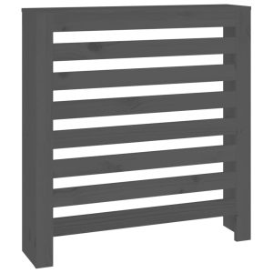 Cobertura de radiador 79,5x19x84 cm pinho maciço cinza - 666039