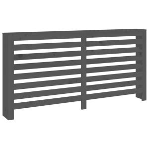 Cobertura de radiador 169x19x84 cm pinho maciço cinza - 666050