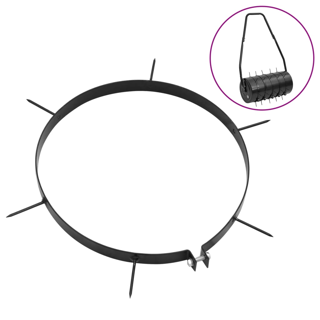Grampos arejadores de relva c/ espigões 5 pcs Ø 30 cm ferro - 667035 - Image 2