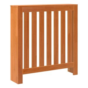 Cobertura de radiador 79,5x19x84 cm pinho maciço castanho cera - 666057