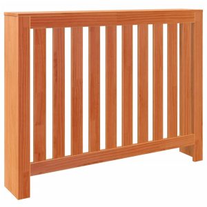 Cobertura de radiador 108,5x19x84 cm pinho maciço castanho cera - 666058