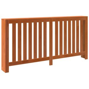 Cobertura de radiador 169x19x84 cm pinho maciço castanho cera - 666059