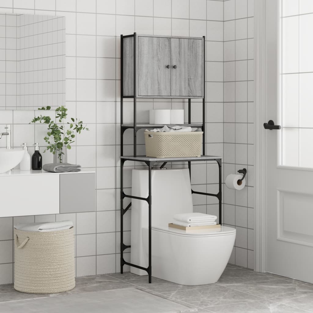 Armário máquina de lavar 68x48,5x194 cm sonoma cinzento - 666427 - Image 3