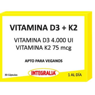 VITAMINA D3+K2 30cap. VEGAN