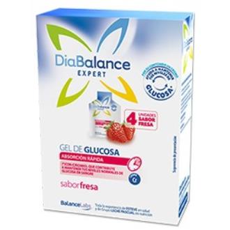 DIABALANCE gel glucosa absorção rapida morango 4ud.