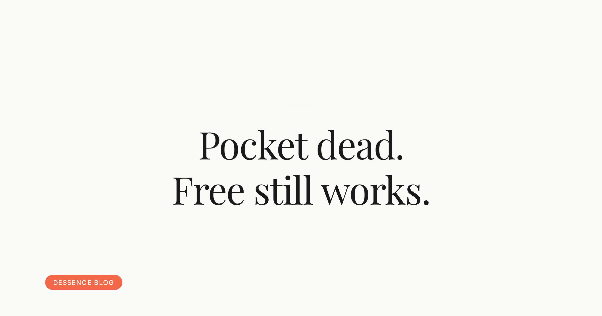 Free Pocket replacement: 4 tools with real free tiers