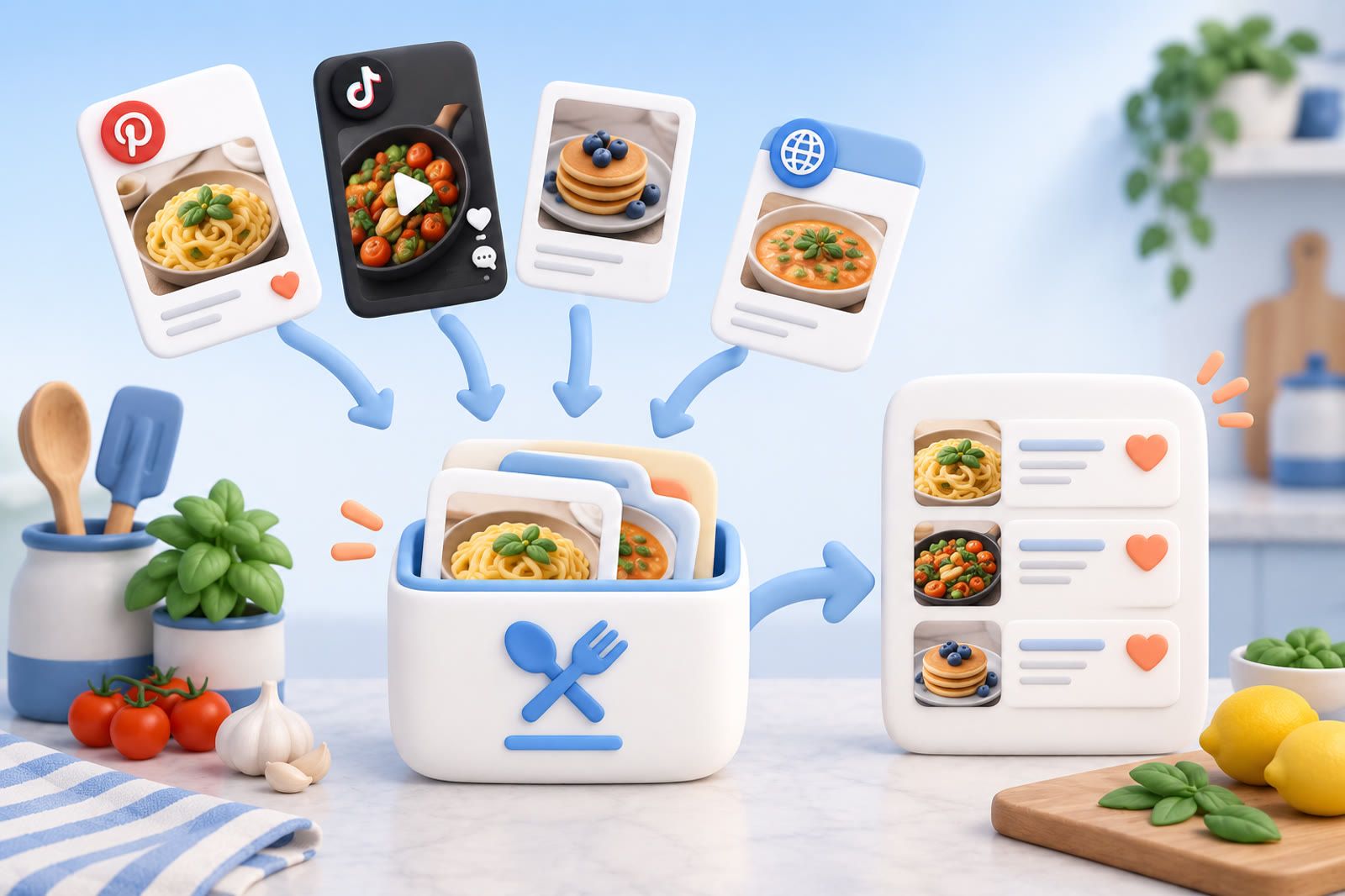 Save Instagram and Pinterest Recipes in One Place