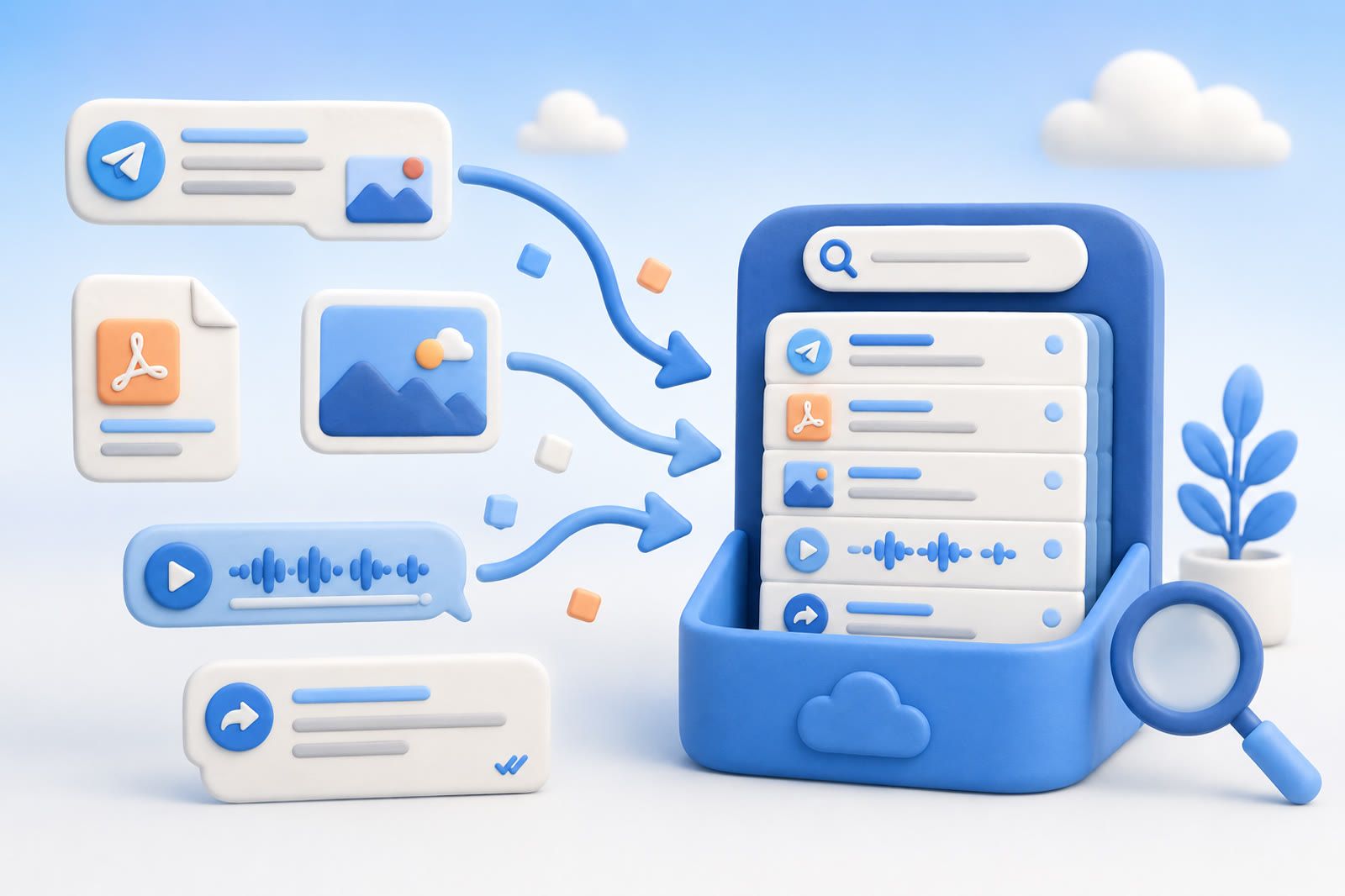 A Telegram Bot to Save and Search Messages