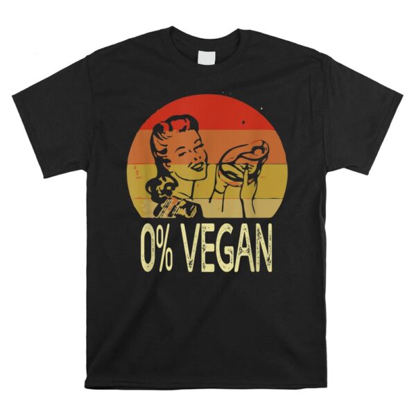 0 Vegan Funny Meat Eater Bbq Grilling Smoking Carnivore Shirt