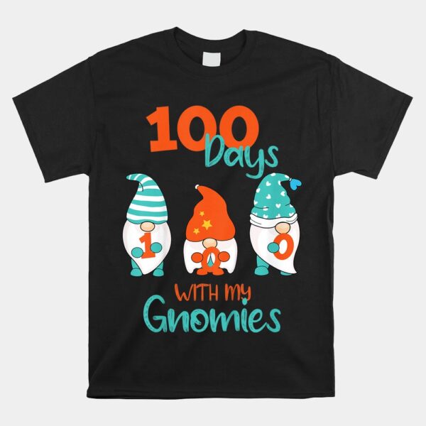 100 Day With My Gnomies Shirt Happy 100th Day Of School Shirt