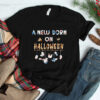 A New Born On Halloween Celebrating A New Baby In The Family Shirt