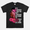 Breast Cancer Awareness Black Women Warrior Pink Ribbon Shirt