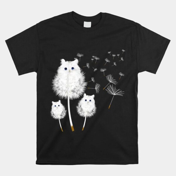 Cat Dandelion Amazing Flower Shirt