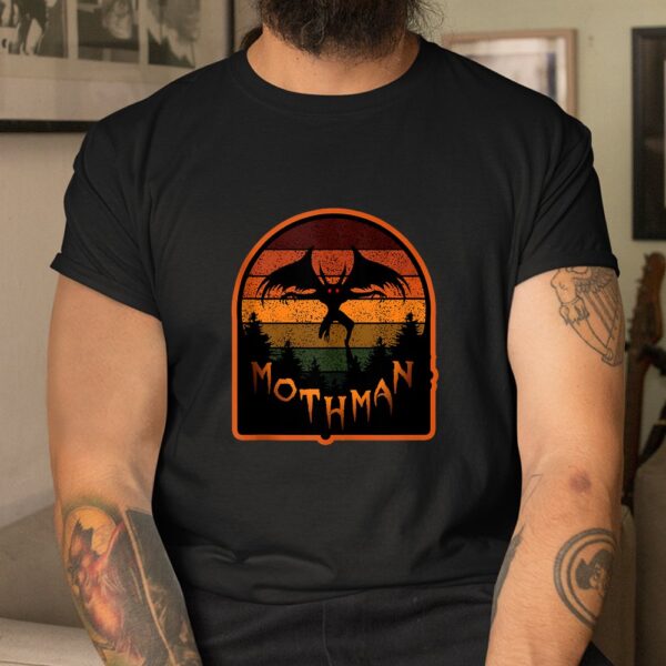 Cryptid Vintage Orange Mothman Folklore Shirt