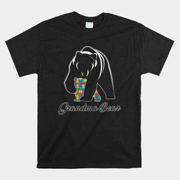 Grandma Bear Autism Shirts Family Grandma Autism Awareness Shirt
