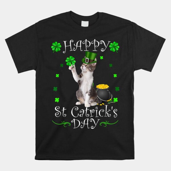 Happy St CatrickÃ¢â‚¬â„¢s Day Funny Cat St Patricks Day Shirt