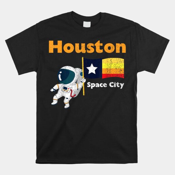 Houston Texas 1965 Space City Astronaut Rocket Space Shirt