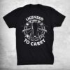 Licensed To Carry Barber Hairdresser Hair Stylist Shirt