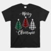 Merry Christmas Yll With Buffalo Plaid Trees Pine Shirt