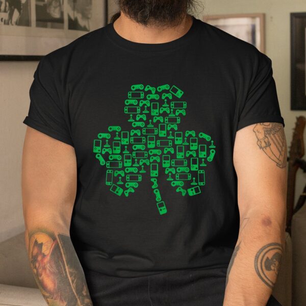 St Patrick's Day Shamrock Gamer Shirt