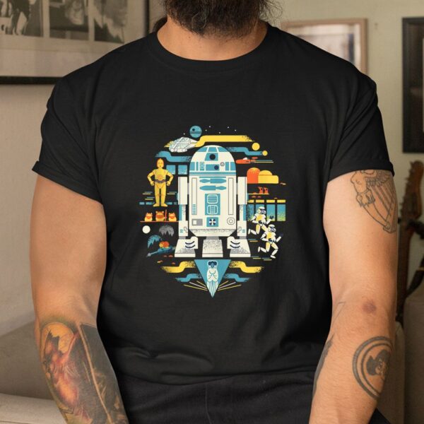 Star Wars R2-d2 Circle Collage Shirt