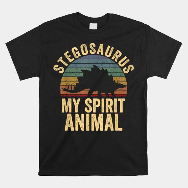 Stegosaurus Is My Spirit Animal Dinosaur Shirt