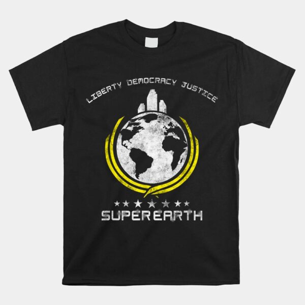 Super Earth Diving Into Hell For Liberty Hell Of Diver Shirt
