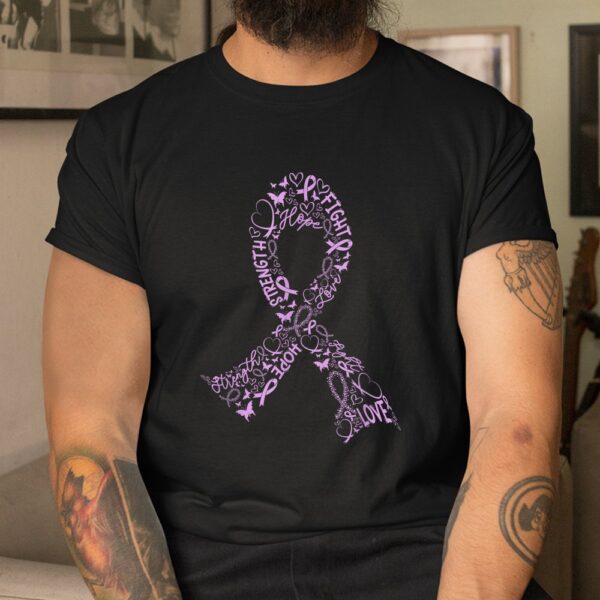 Testicular Cancer Warrior Orchid Ribbon Awareness Shirt